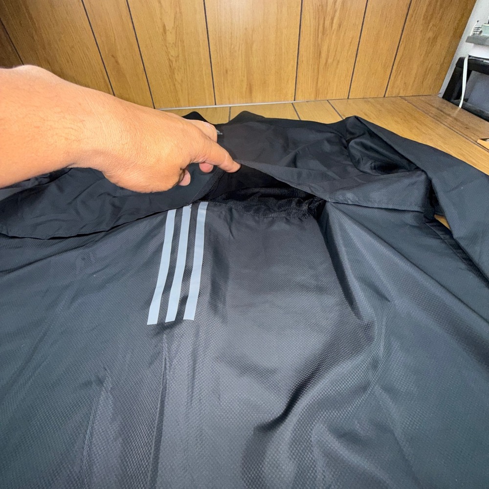 Adidas Golf Mens XL Black Stonehenge Country Club Full Zip Windbreaker Jacket - Picture 11 of 15